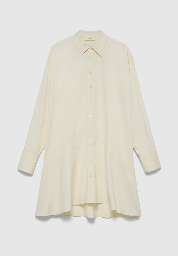 Petal Bottom Shirt Dress