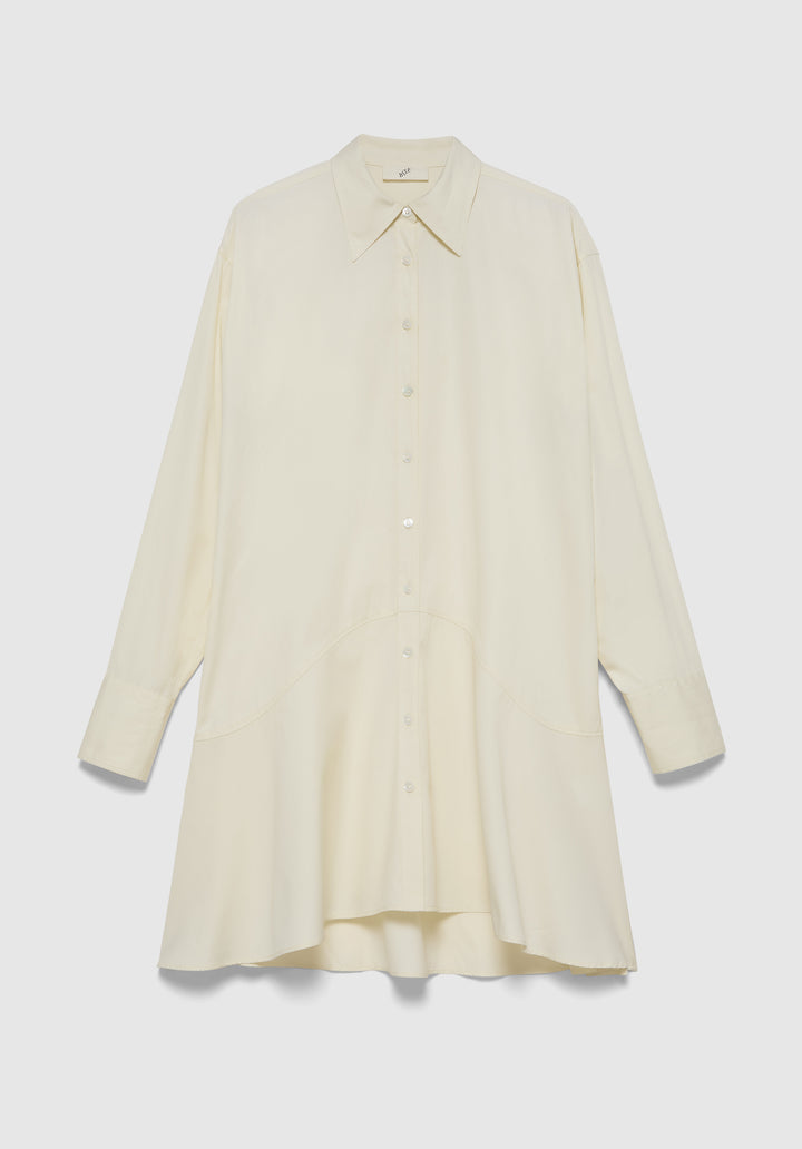 Petal Bottom Shirt Dress