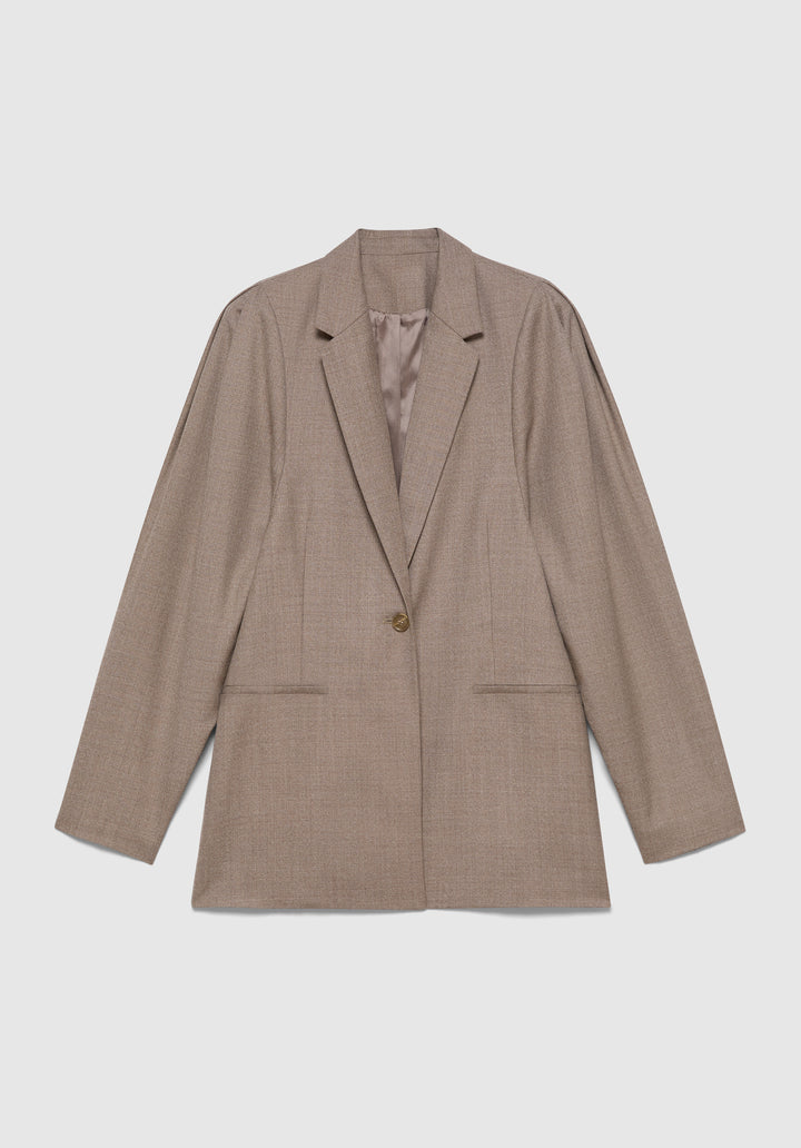 Sculpted Sleeve Suit Jacket