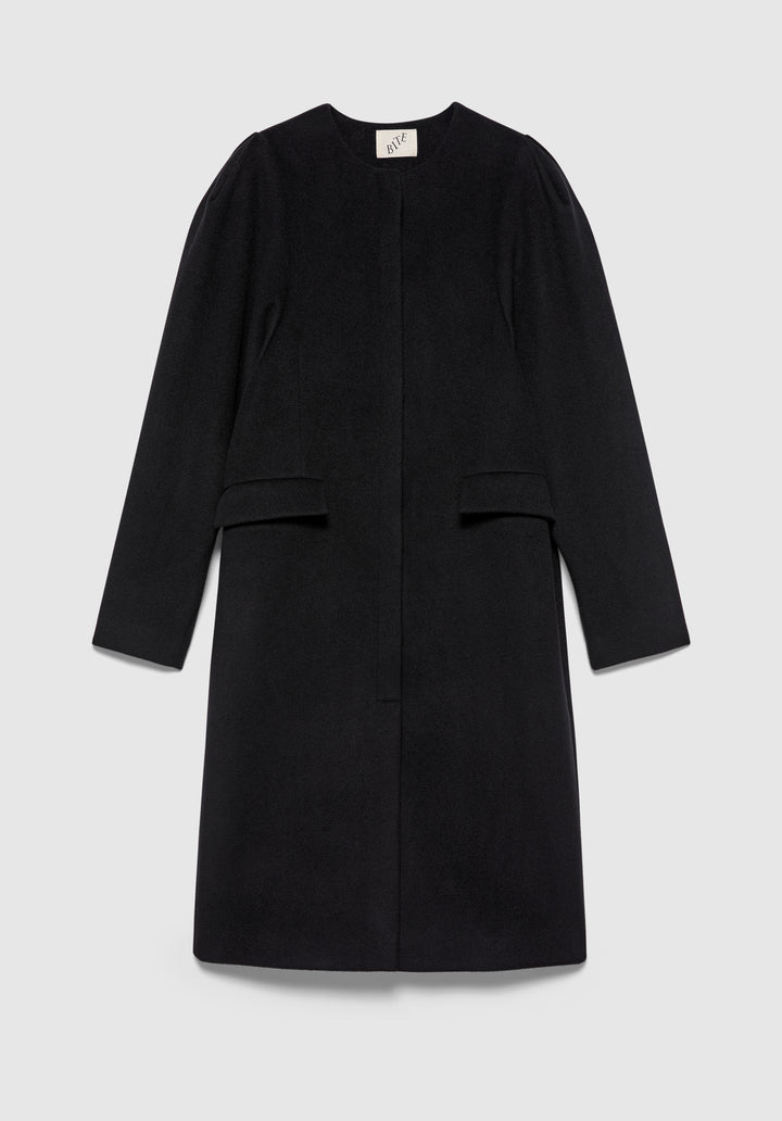 Sculpted Sleeve Coat