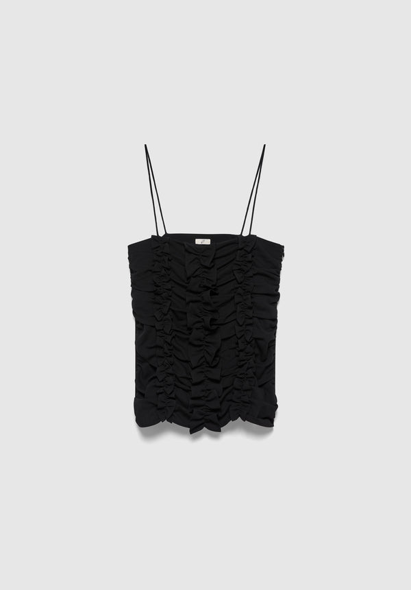 Ruched Frill Top
