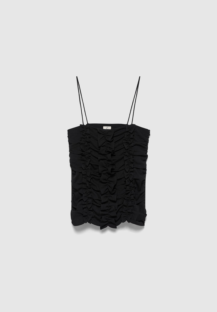 Ruched Frill Top