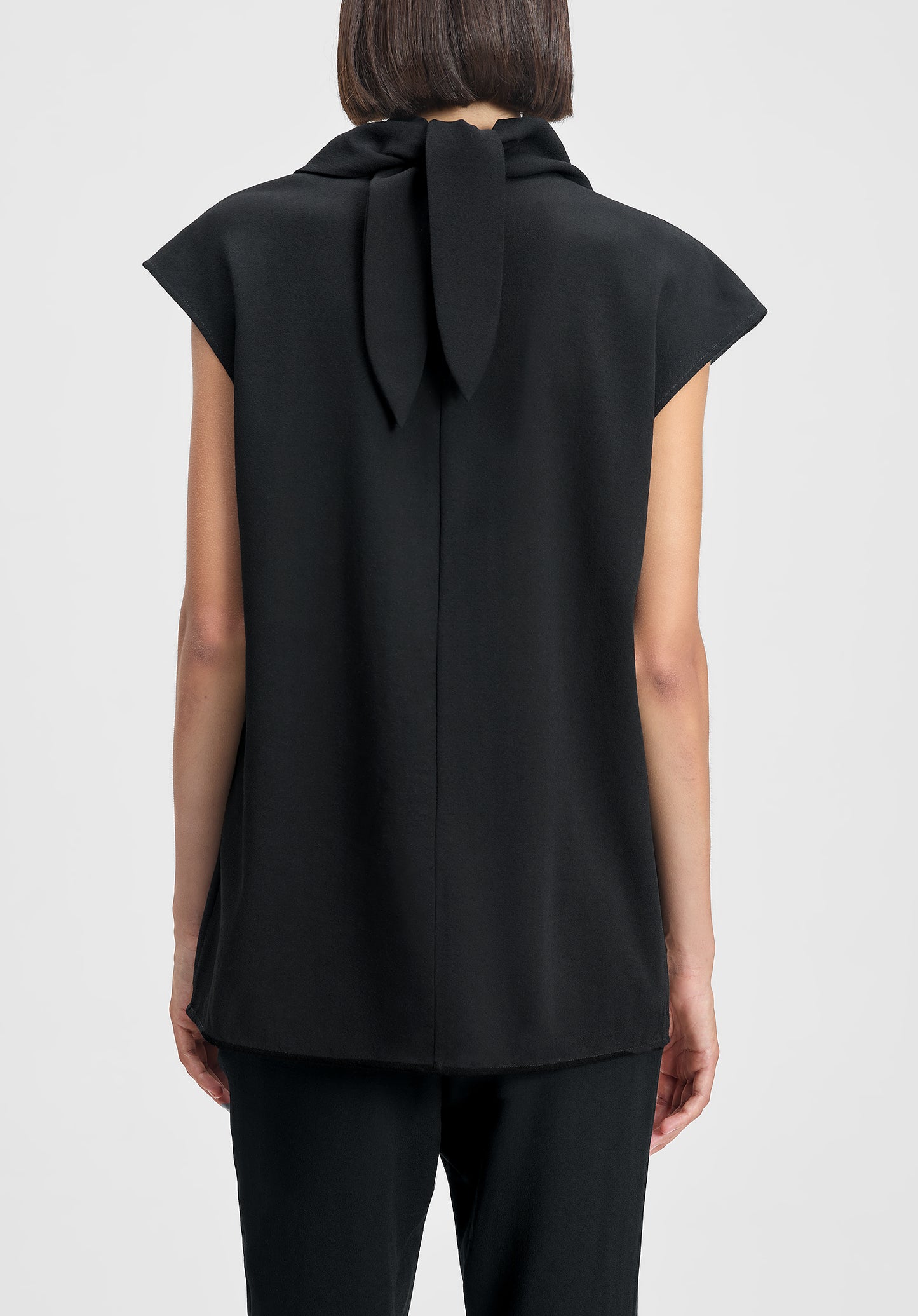 Verso Draped Crepe Scarf Top