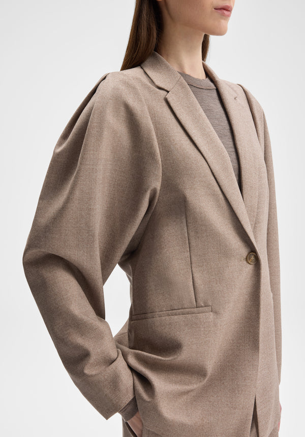 Sculpted Sleeve Suit Jacket
