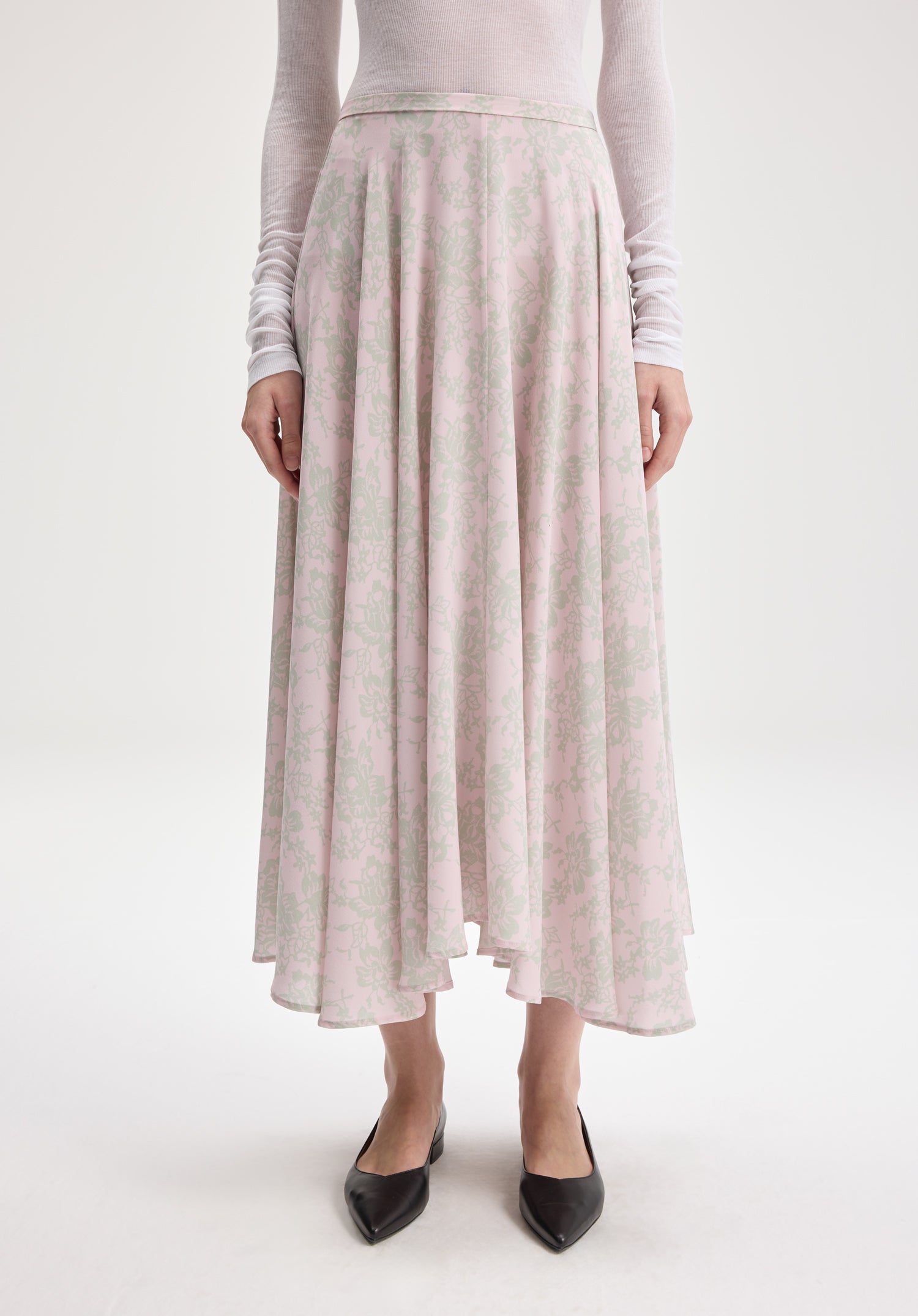 Miren Lace Print Skirt