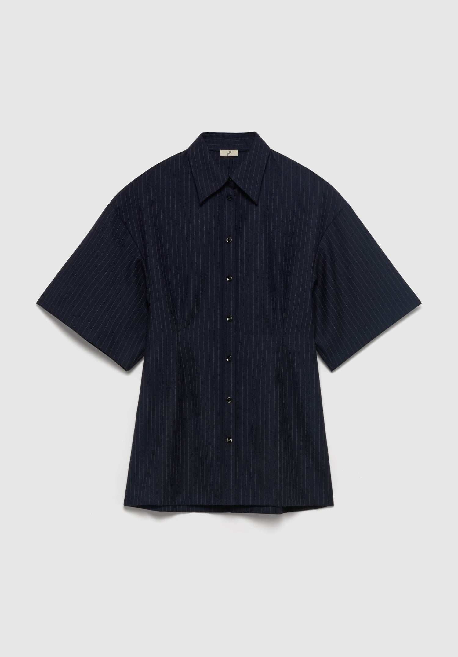 Verse Short-sleeve Pinstriped Shirt