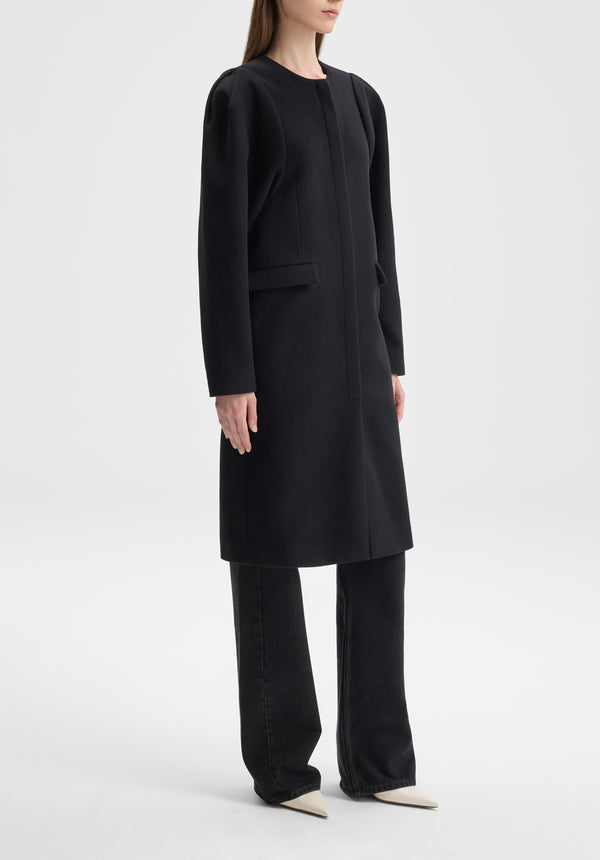 Sculpted Sleeve Coat