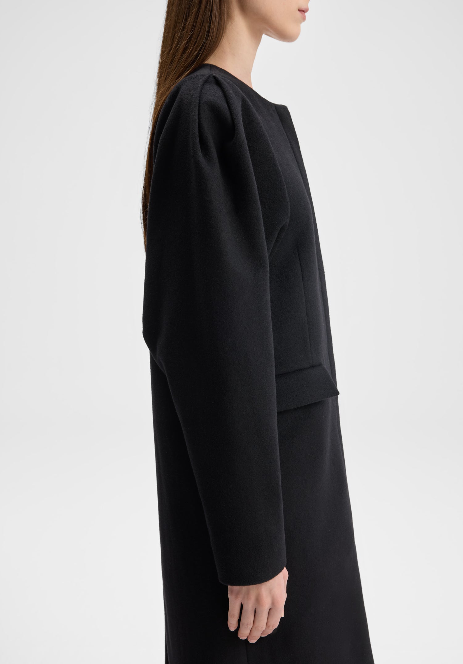 Sculpted Sleeve Coat