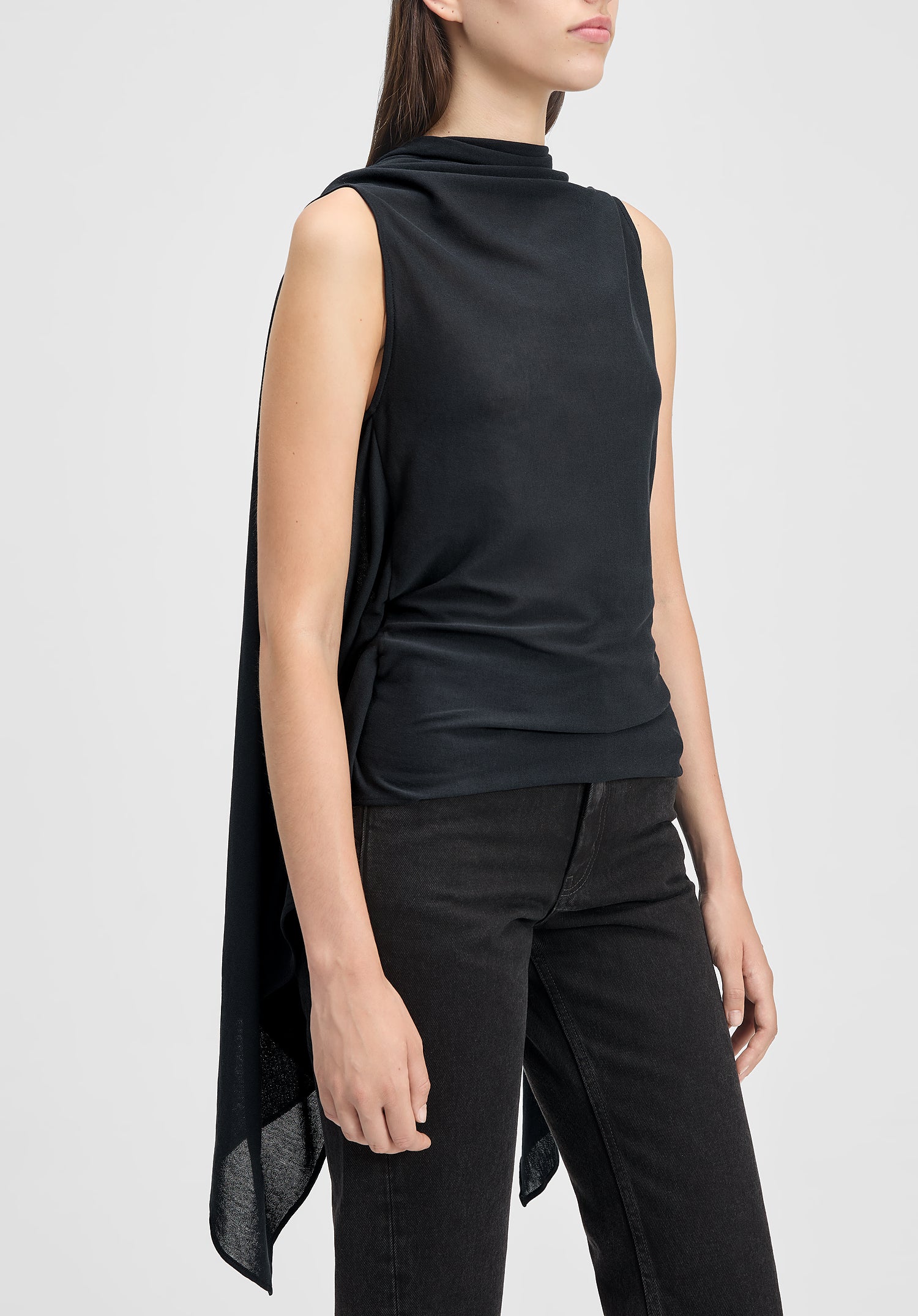 Visa Draped Open Back Top