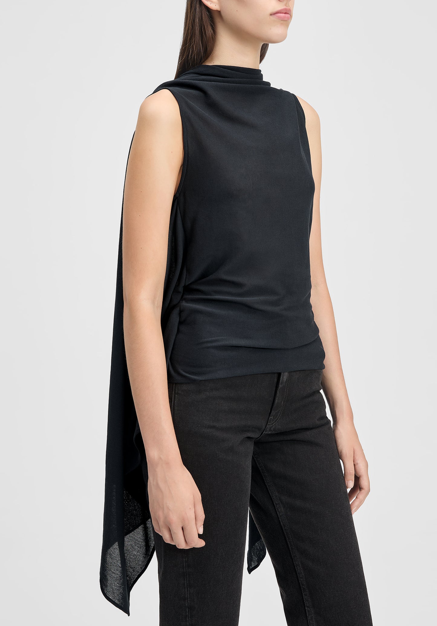 Visa Draped Open Back Top
