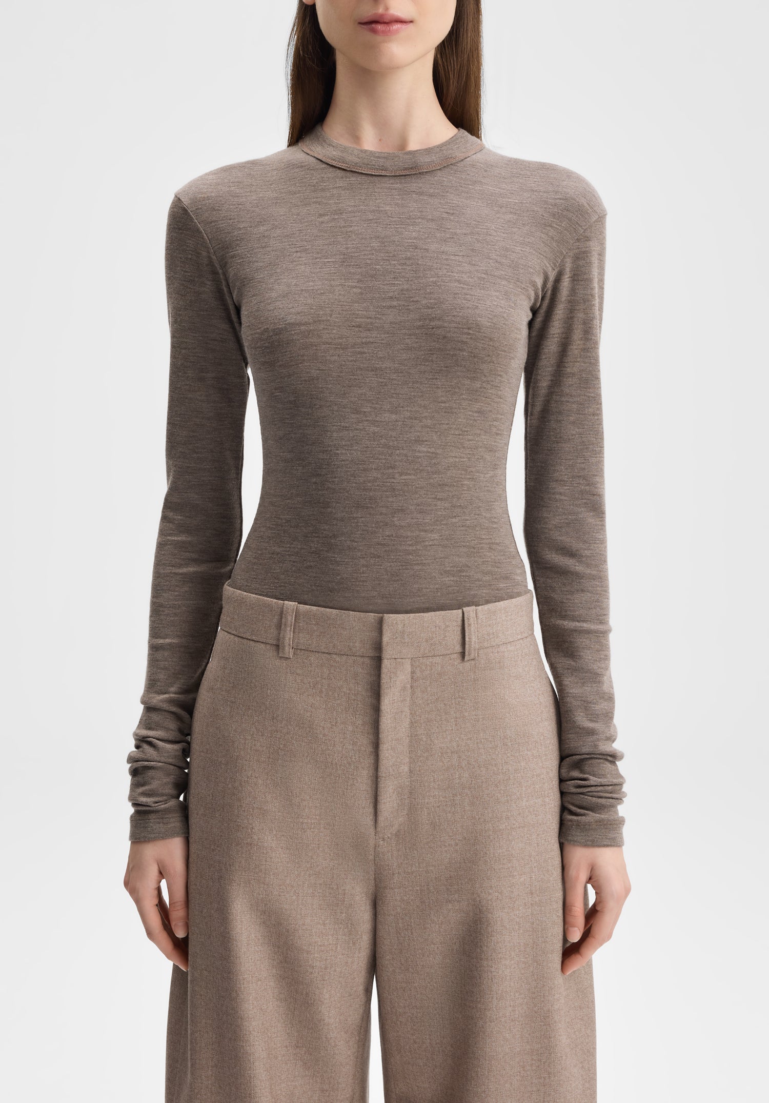 Long-sleeve Jersey Wool