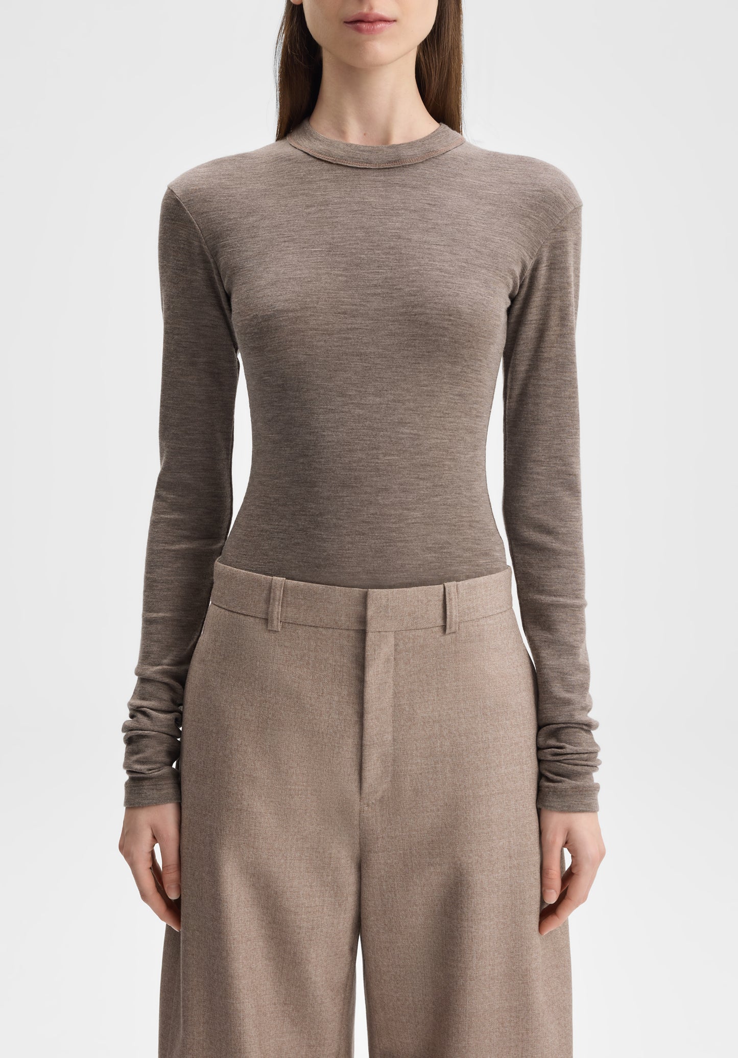 Long-sleeve Jersey Wool