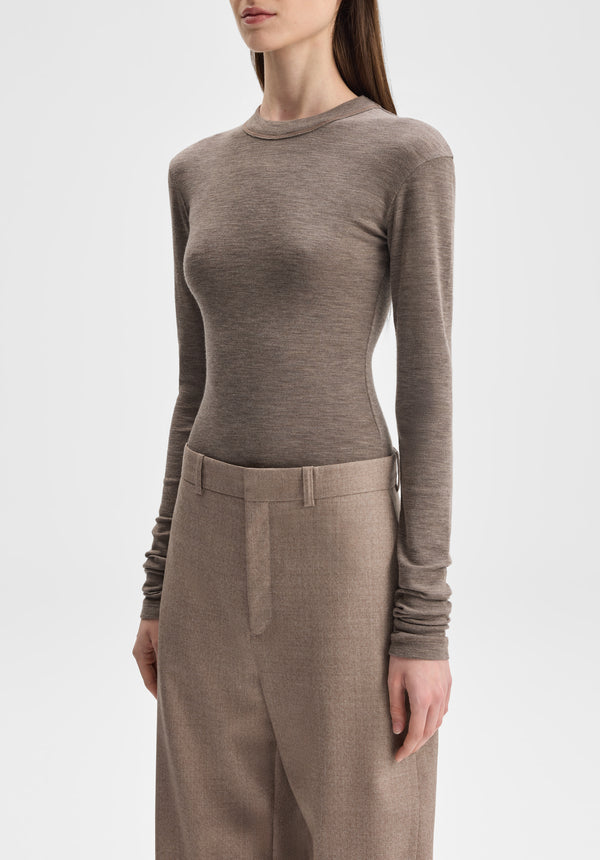 Long-sleeve Jersey Wool