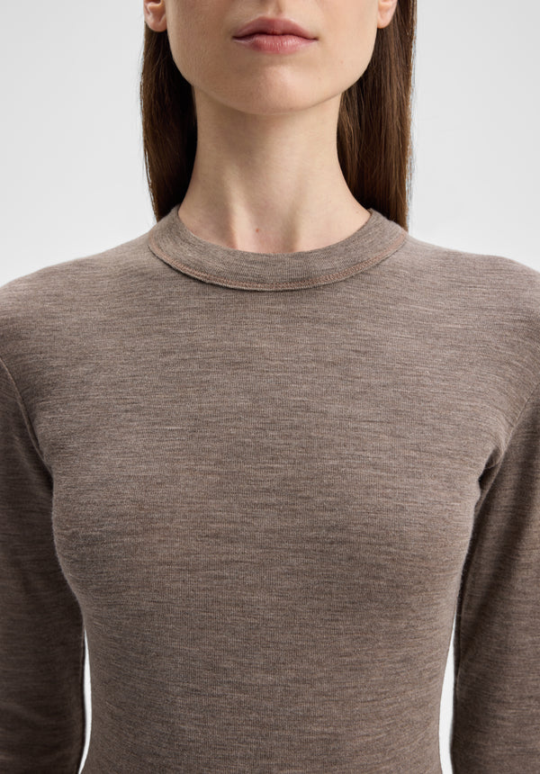 Long-sleeve Jersey Wool