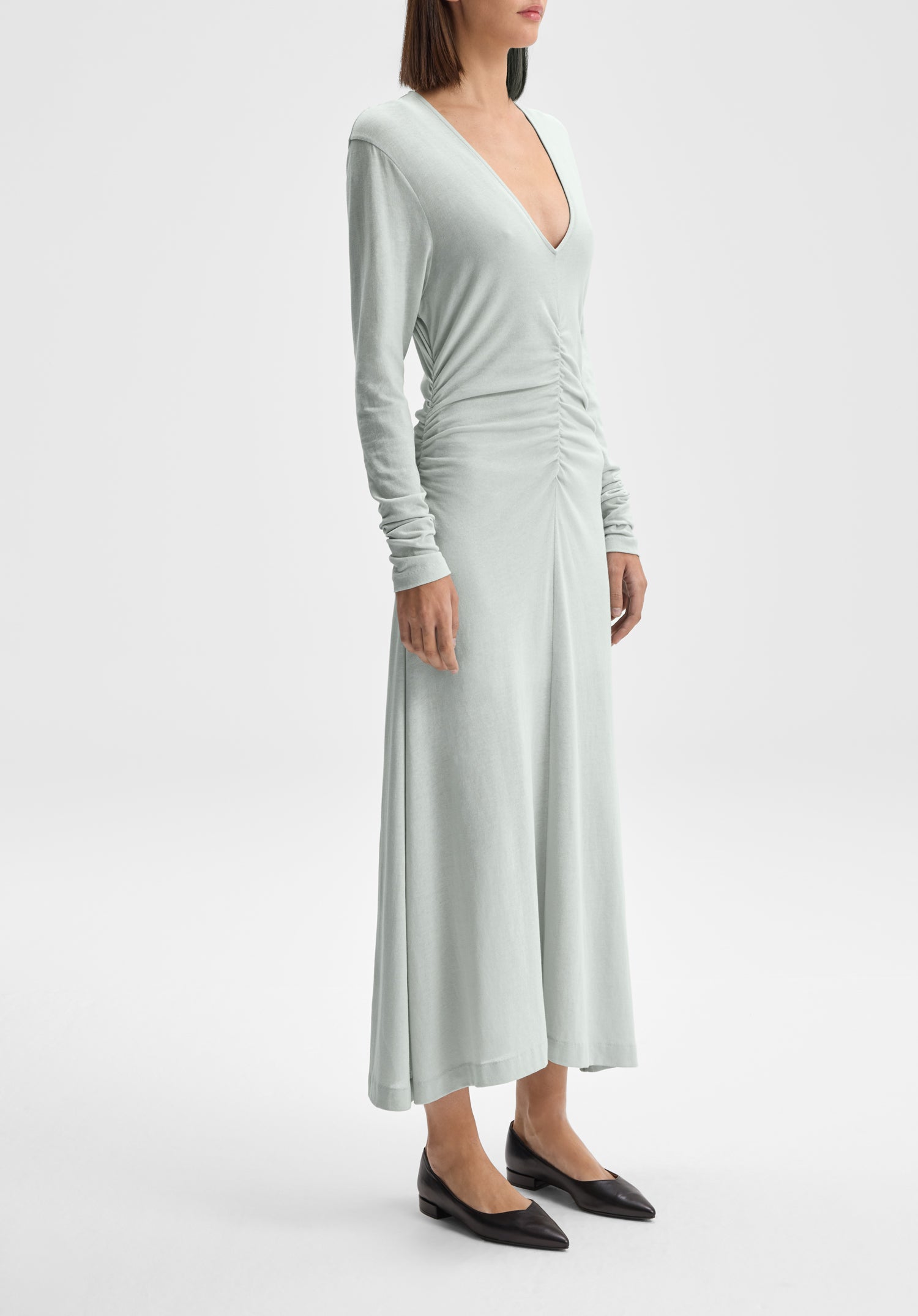Steep V-Neck Dress