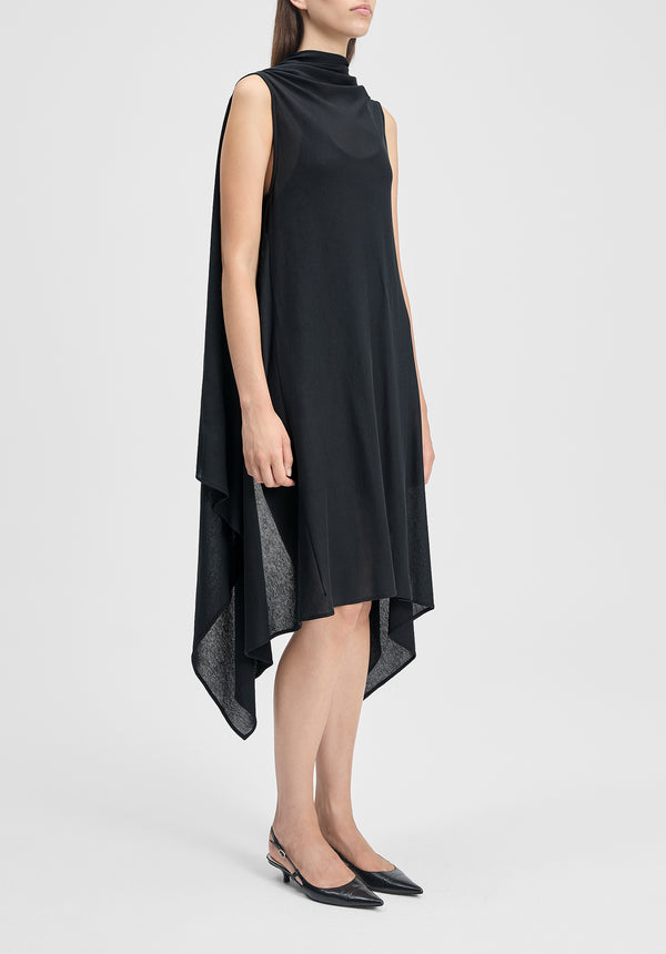 Scala Draped Open Back Dress