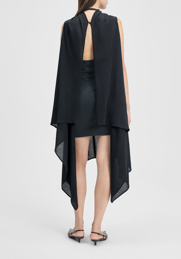 Scala Draped Open Back Dress