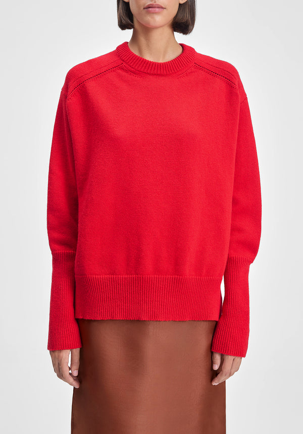 View Round-neck Knit Sweater