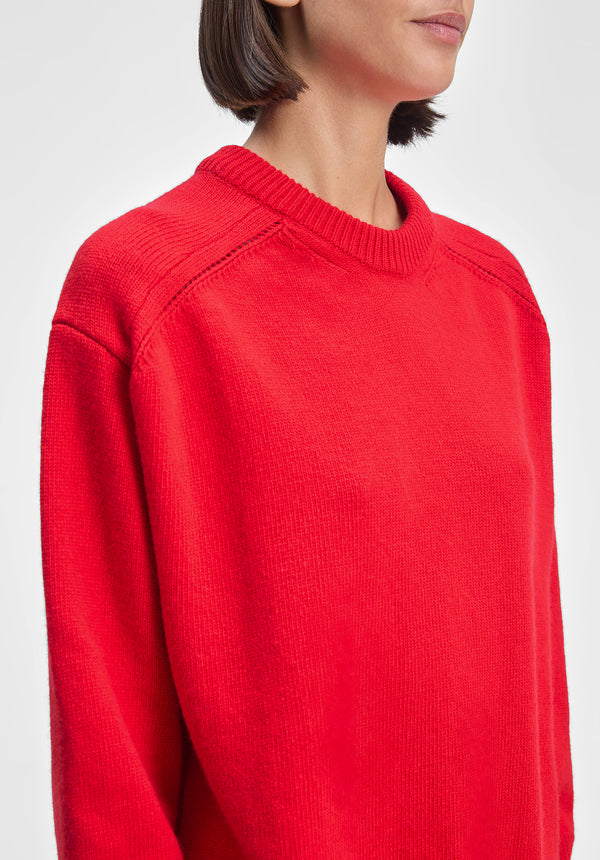 View Round-neck Knit Sweater