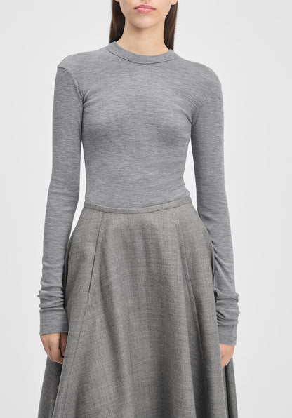 Long-sleeve Jersey Wool