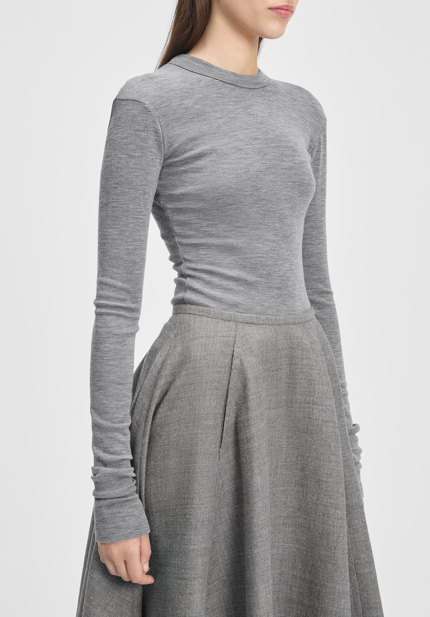 Long-sleeve Jersey Wool