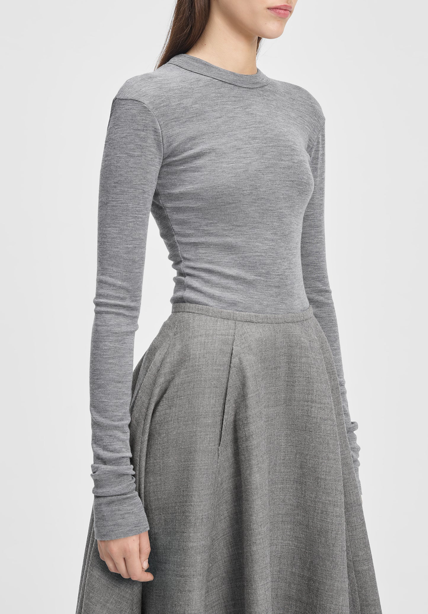 Long-sleeve Jersey Wool