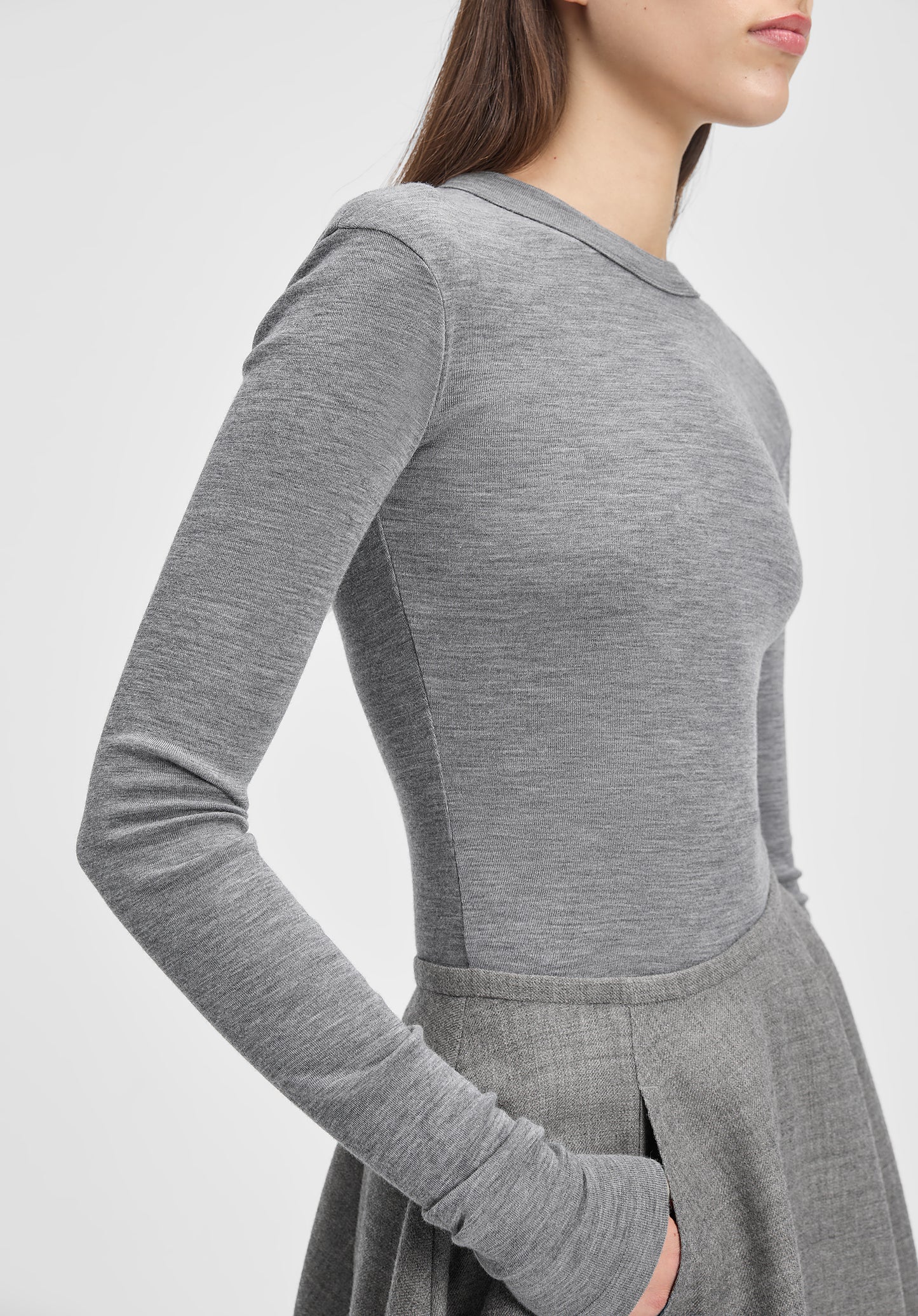 Long-sleeve Jersey Wool
