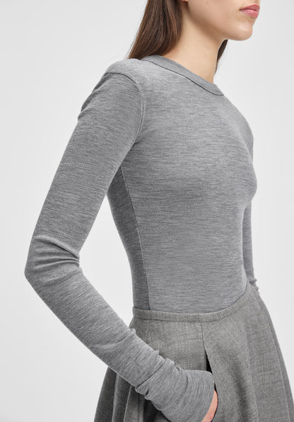 Long-sleeve Jersey Wool