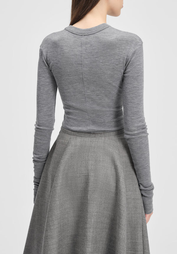 Long-sleeve Jersey Wool