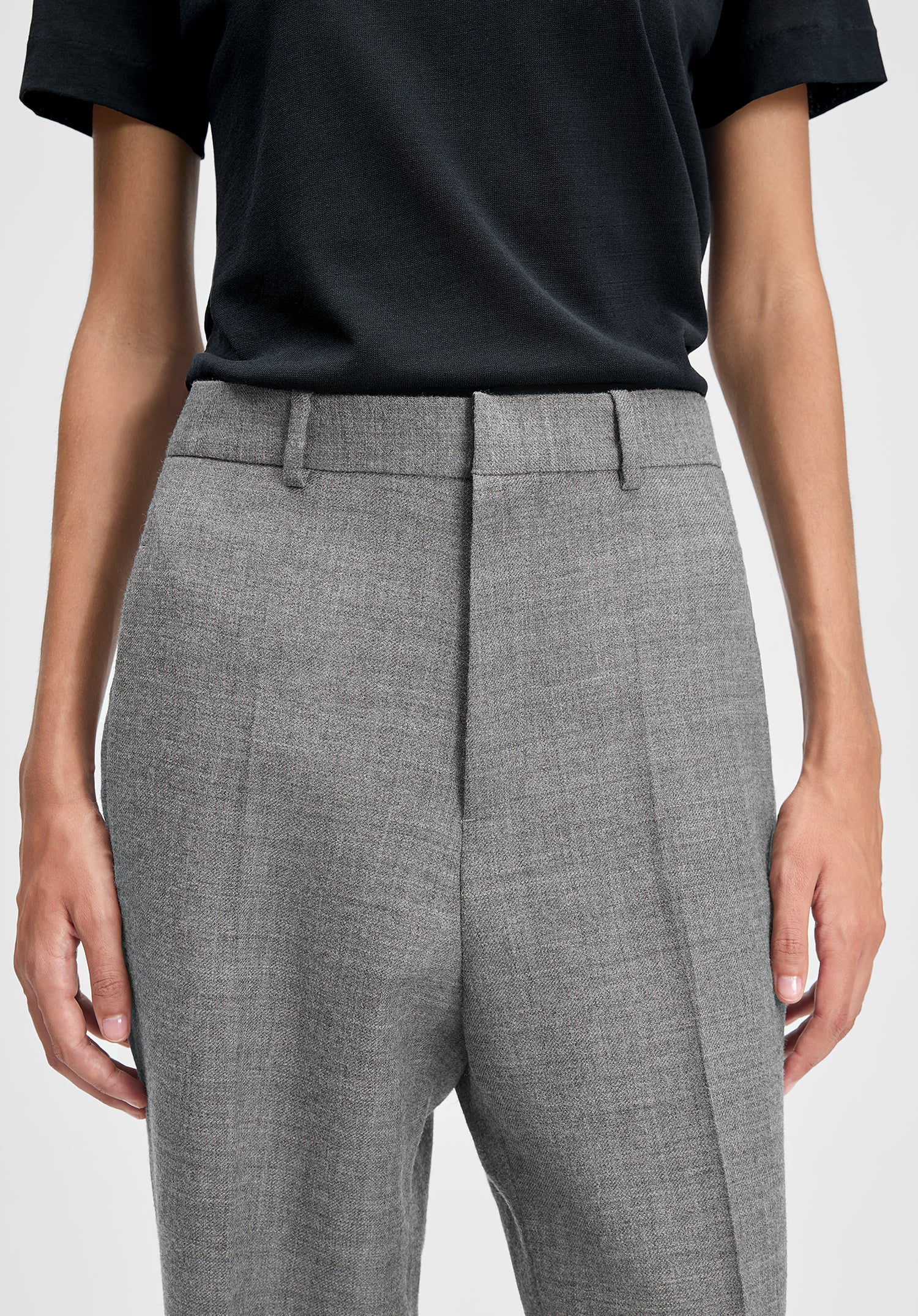 Credo Straight Melange Trousers