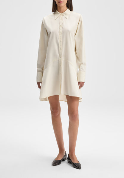 Petal Bottom Shirt Dress