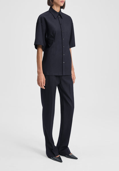 Cora Slim Pinstriped Trousers