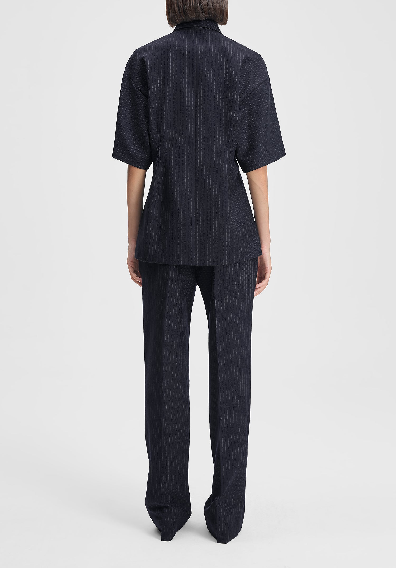 Cora Slim Pinstriped Trousers