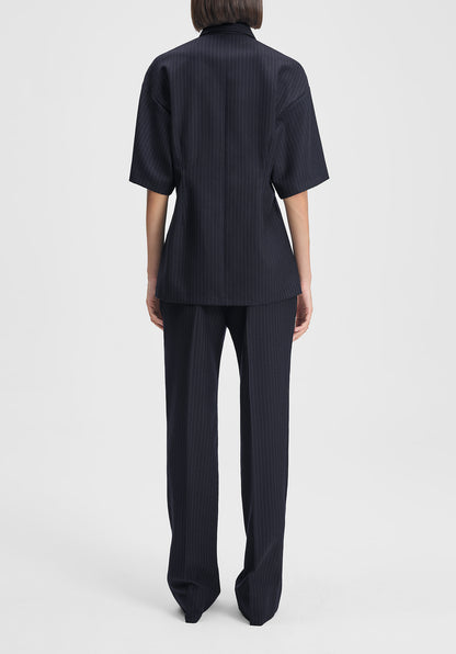 Cora Slim Pinstriped Trousers