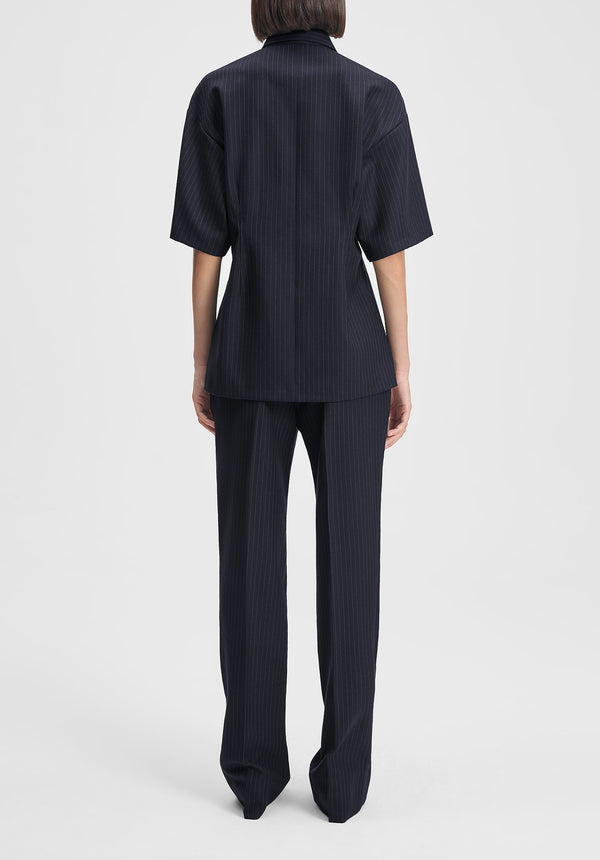 Cora Slim Pinstriped Trousers