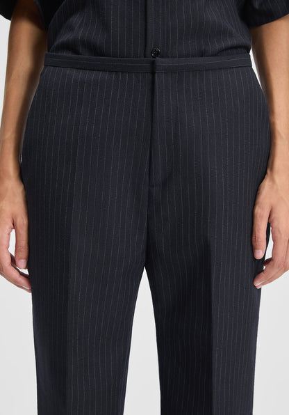 Cora Slim Pinstriped Trousers