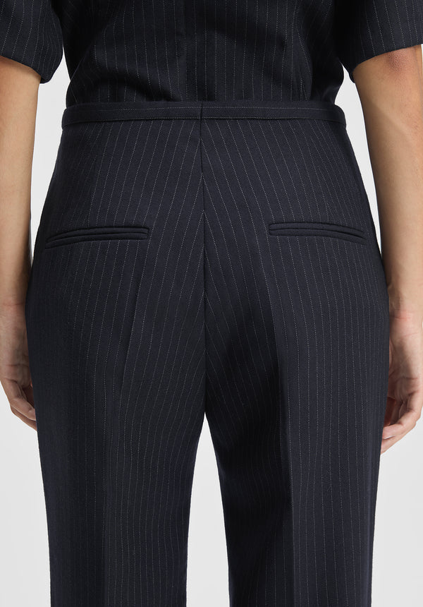Cora Slim Pinstriped Trousers