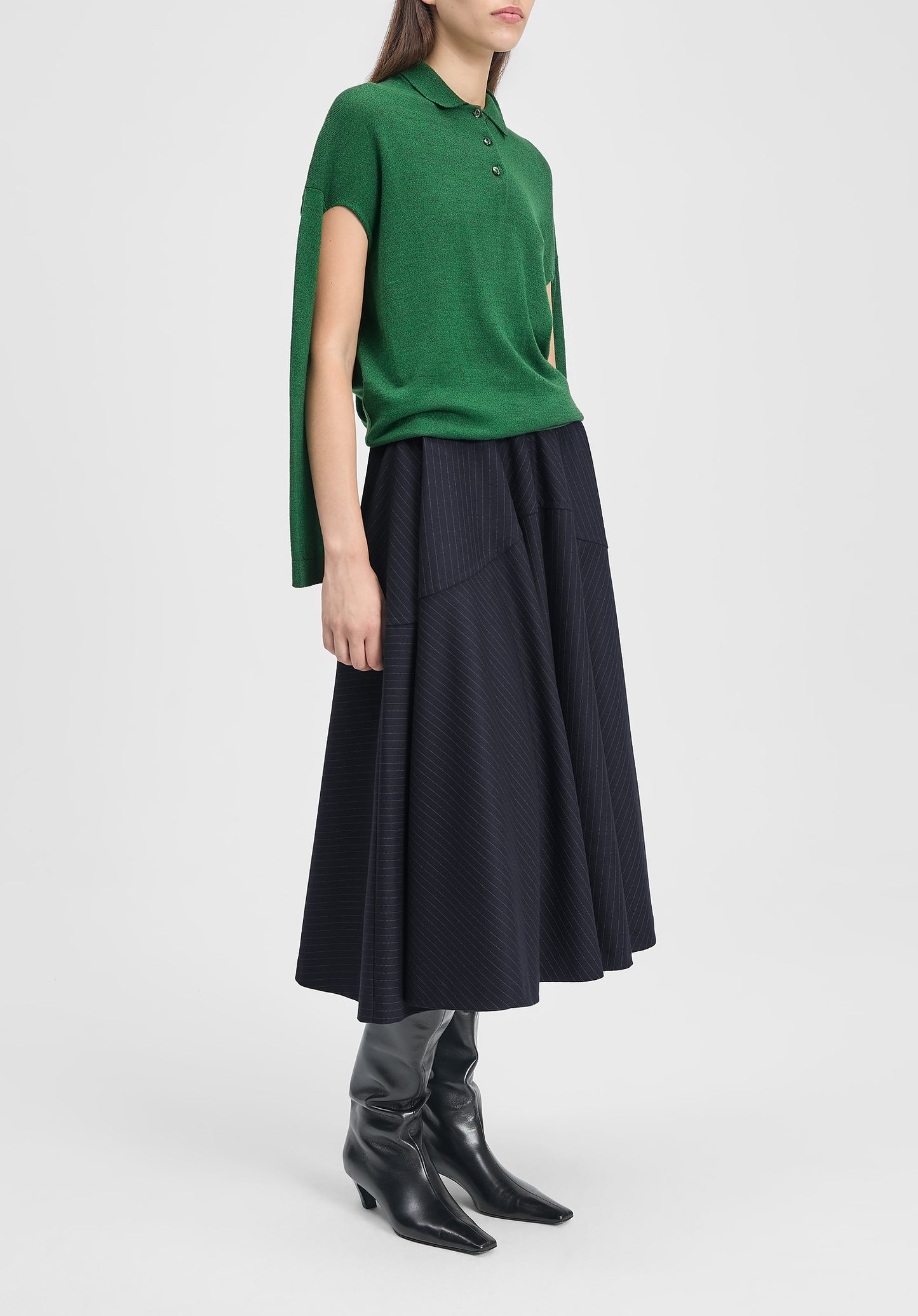 Maxime Pinstriped Skirt