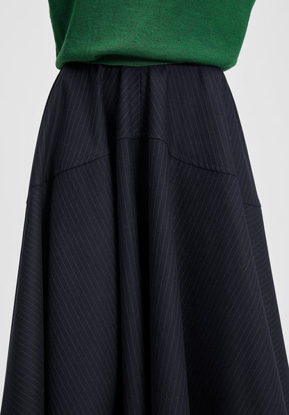 Maxime Pinstriped Skirt