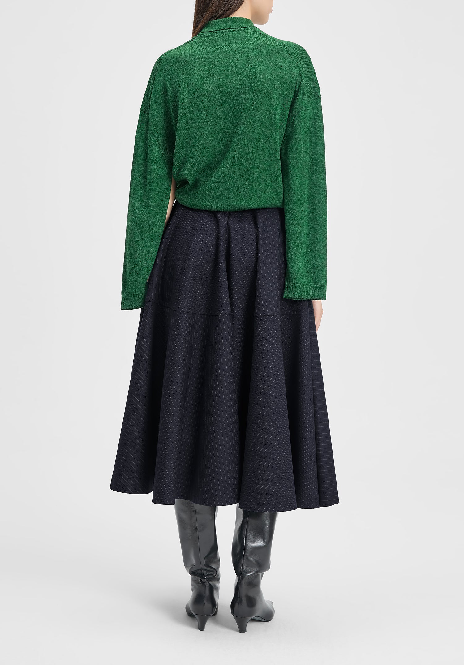 Maxime Pinstriped Skirt