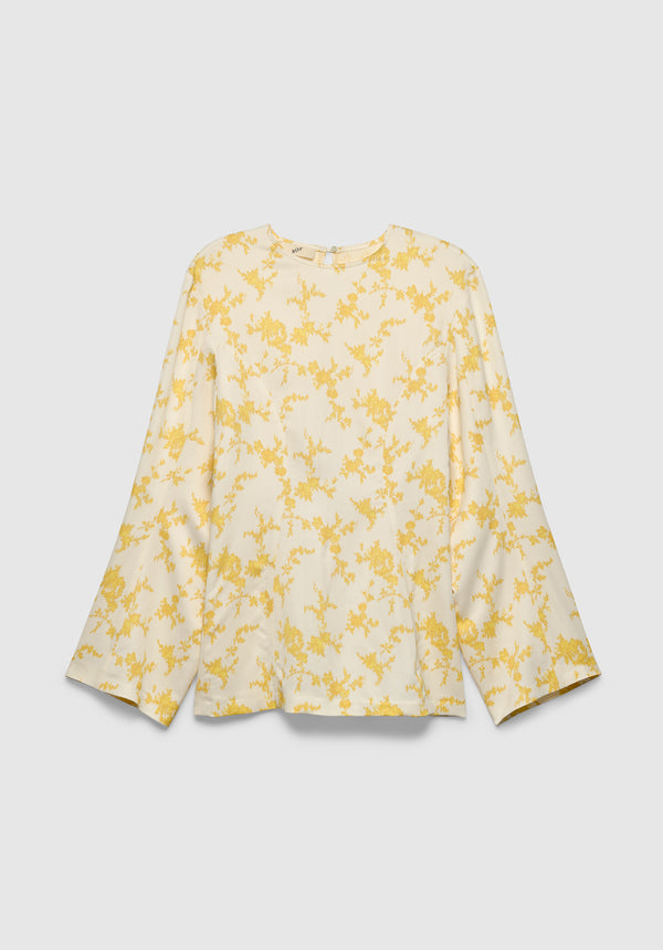 Sculpted Printed Blouse