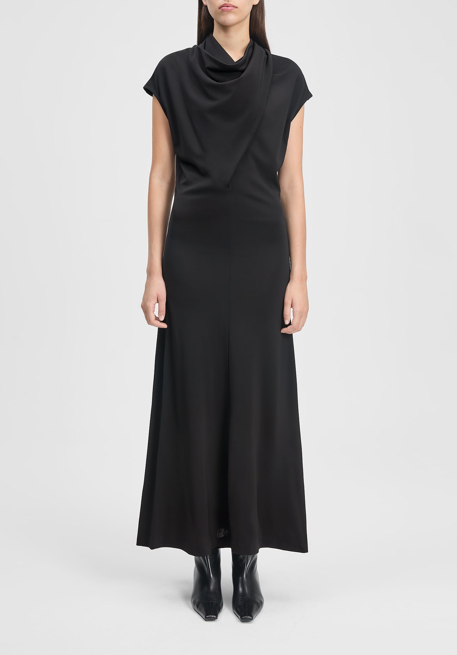 Verso Draped Scarf Dress
