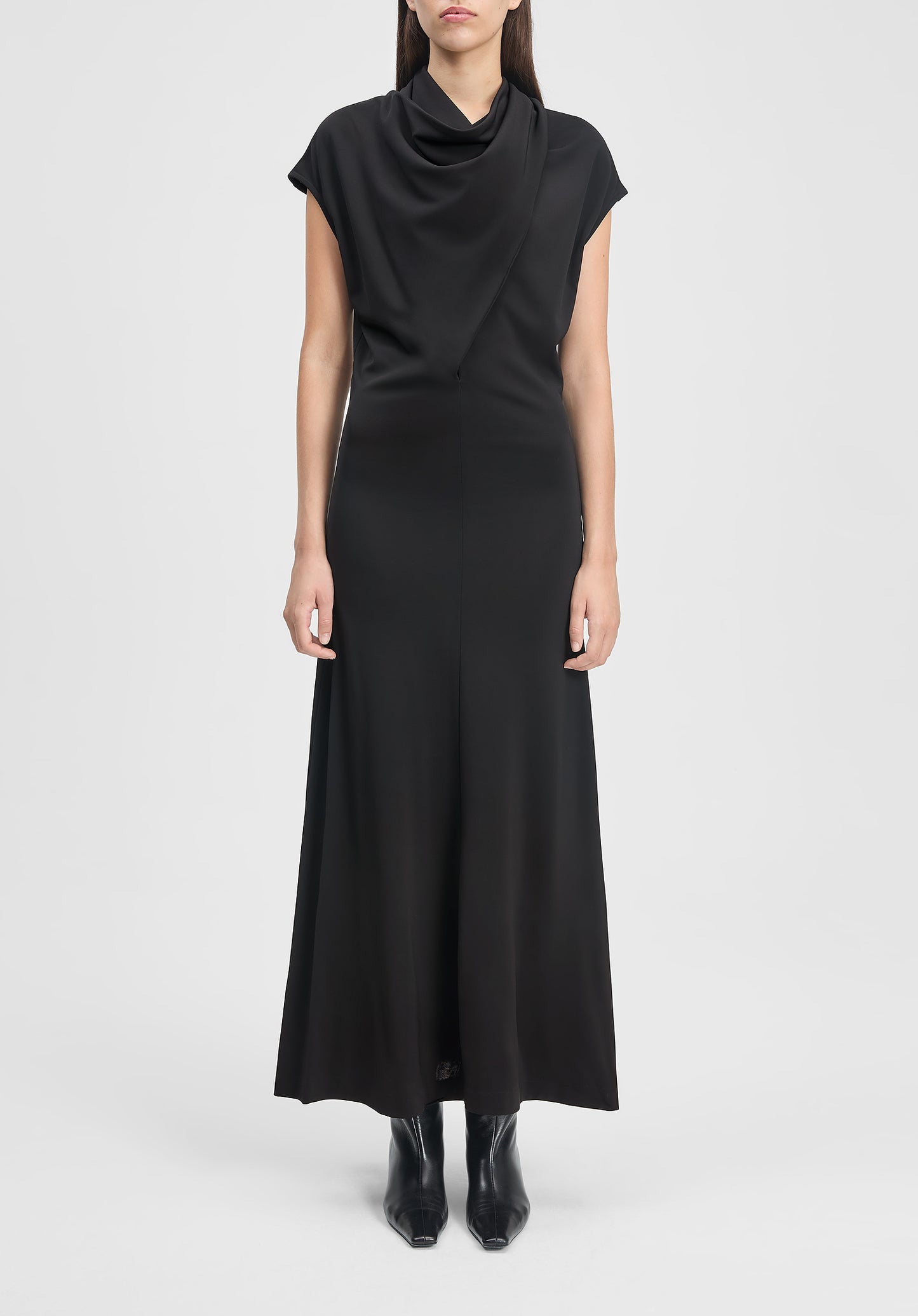Verso Draped Scarf Dress