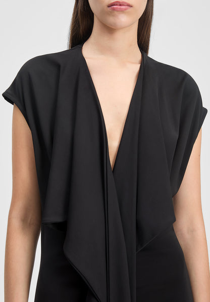 Verso Draped Scarf Dress