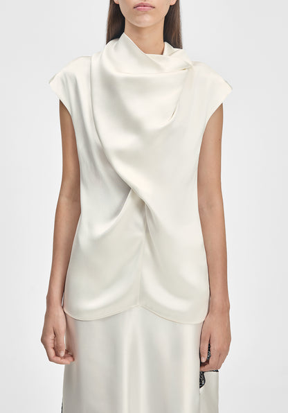 Verso Draped Scarf Top