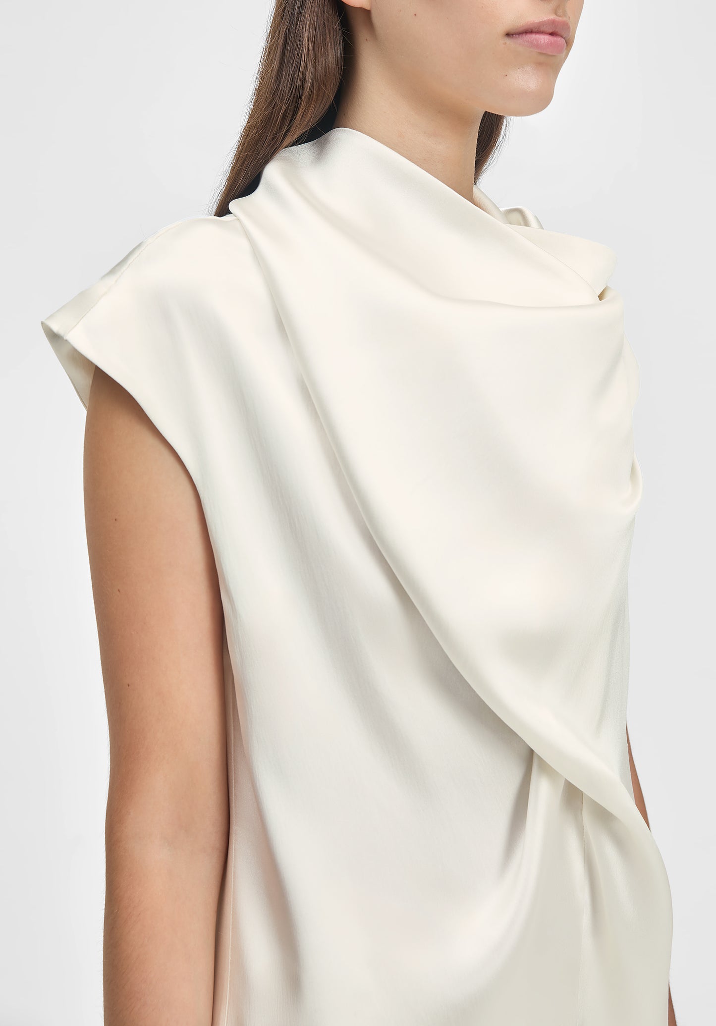 Verso Draped Scarf Top