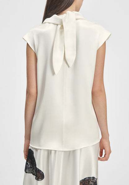 Verso Draped Scarf Top