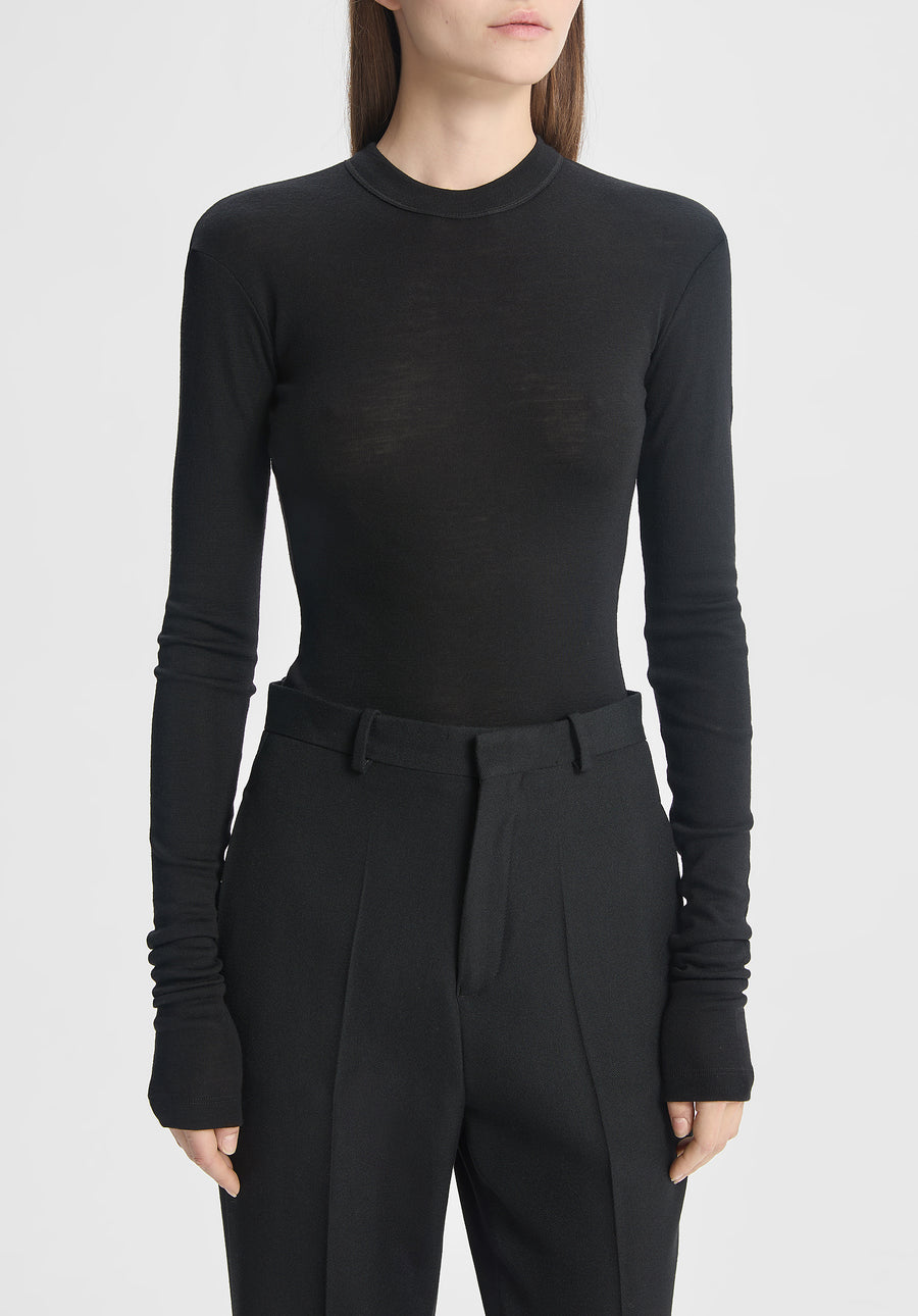 Long-sleeve Jersey Wool