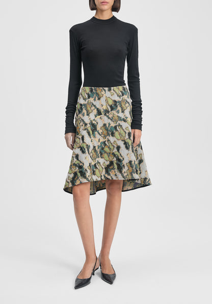Shield Jacquard Skirt