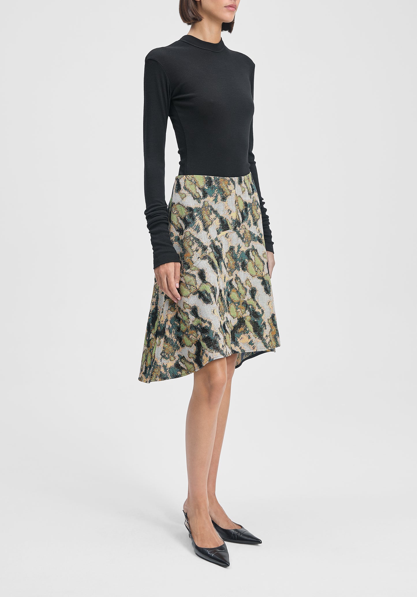 Shield Jacquard Skirt